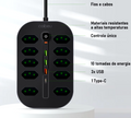 Tomada Elétrica + Entrada USB + Entrada Tipo C