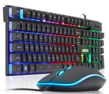 Teclado Gamer + Mouse Com Led Colorido